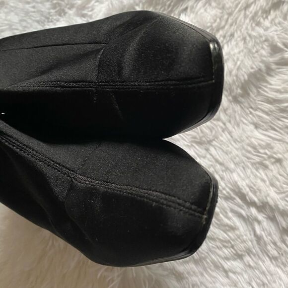 Bellini Boots Sock Pull On Booties Black Heeled Women’s Size 7W - Picture 11 of 15